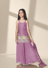 KURTA WITH RUSSIAN PLAZZO AND DUPATTA